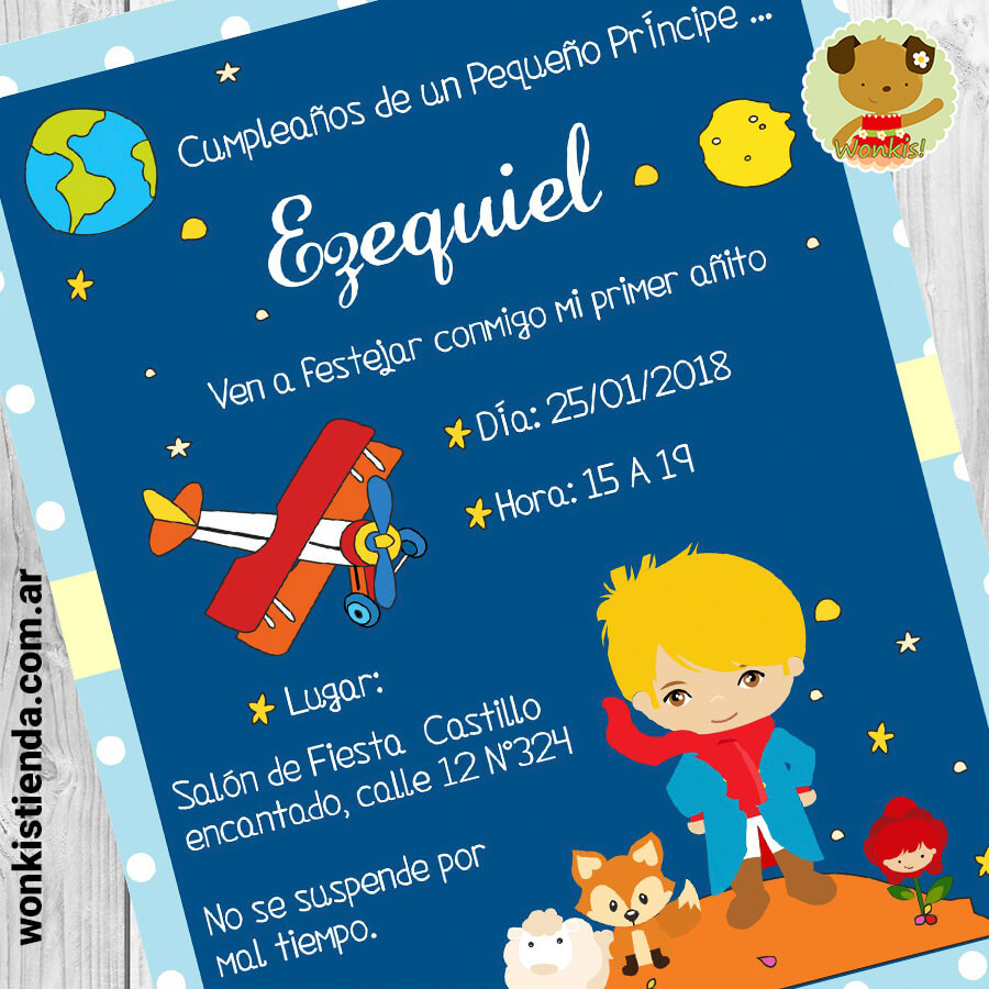 El Principito - Invitacion WhatsApp